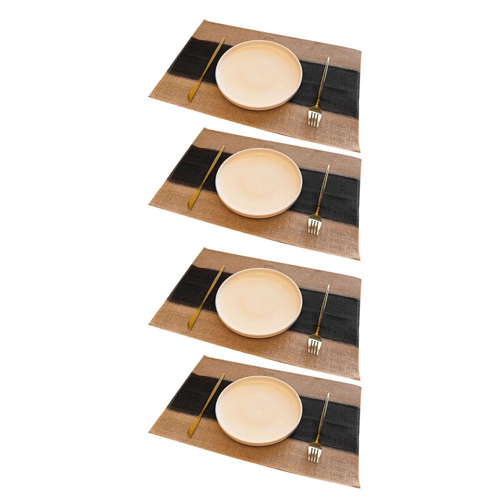 4 шт. Маслостойкий и водонепроницаемый коврик для стола 45*30 см Многофункциональные износостойкие коврики для обеденного стола для отелей, кухонного декора