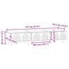 TV Cabinet with Drawers White 147 x 34.5 x 30 cm Engineered Wood