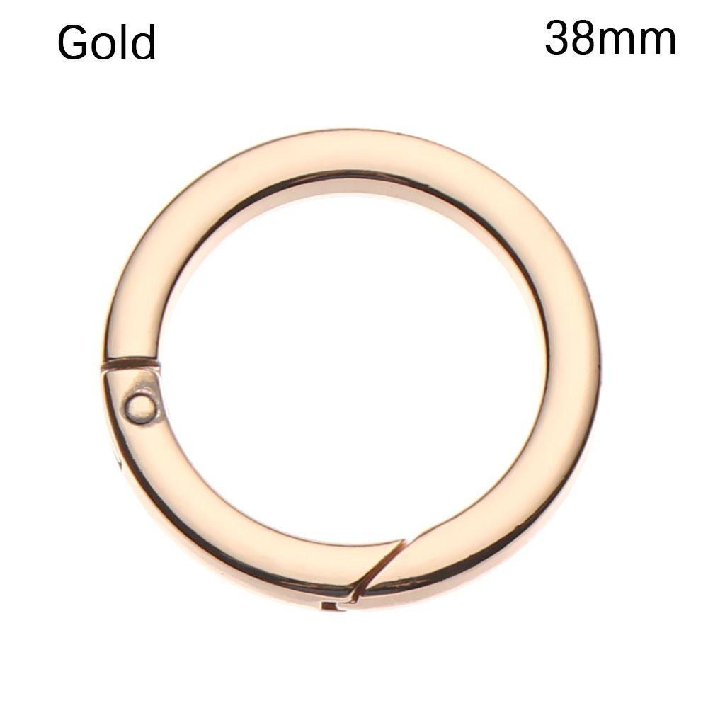 Round Push Trigger Bag Belt Buckle Spring O-Ring Buckles Carabiner Purses Handbags Snap Clasp Clip
