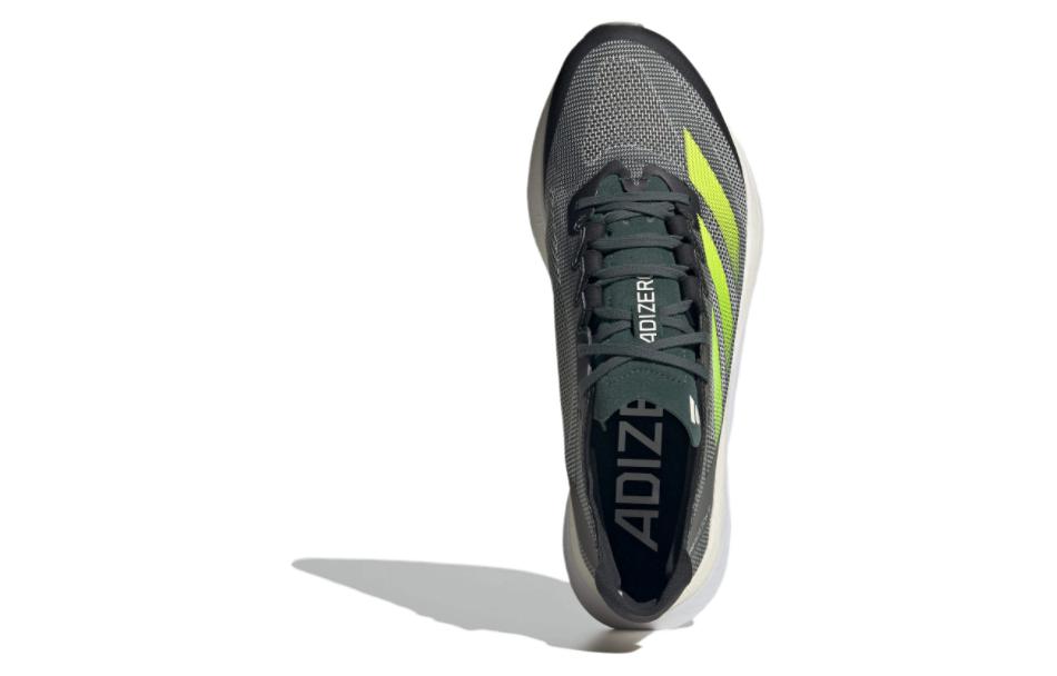 adidas Adizero Boston 12 Ткань износостойкая дышащая Низкие Carbon Plate Марафонские беговые кроссовки Мужские ID7249