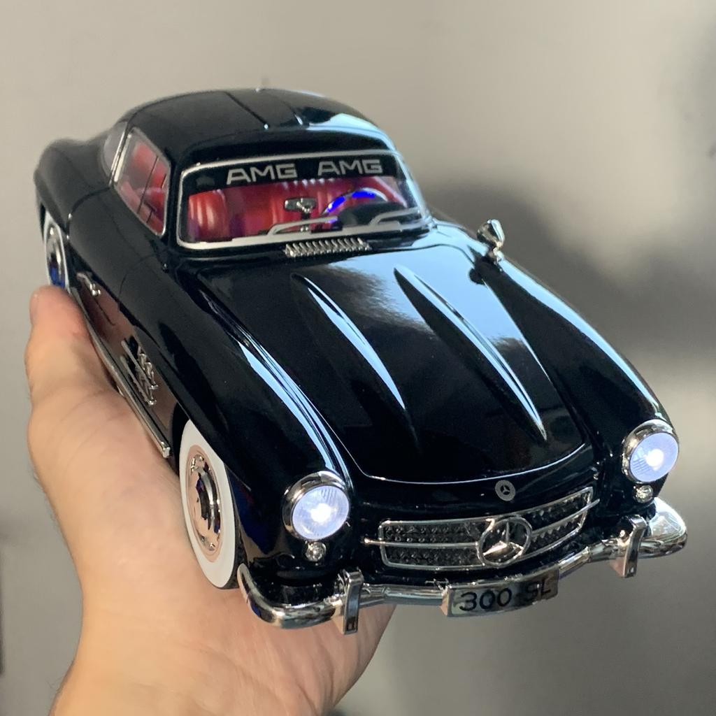 CSYBZ1 1:18 Benz 300SL Classic Retro Vintage Car Alloy Metal Diecast Model Car Collection Hobby Decoration & Display Ornaments Children
