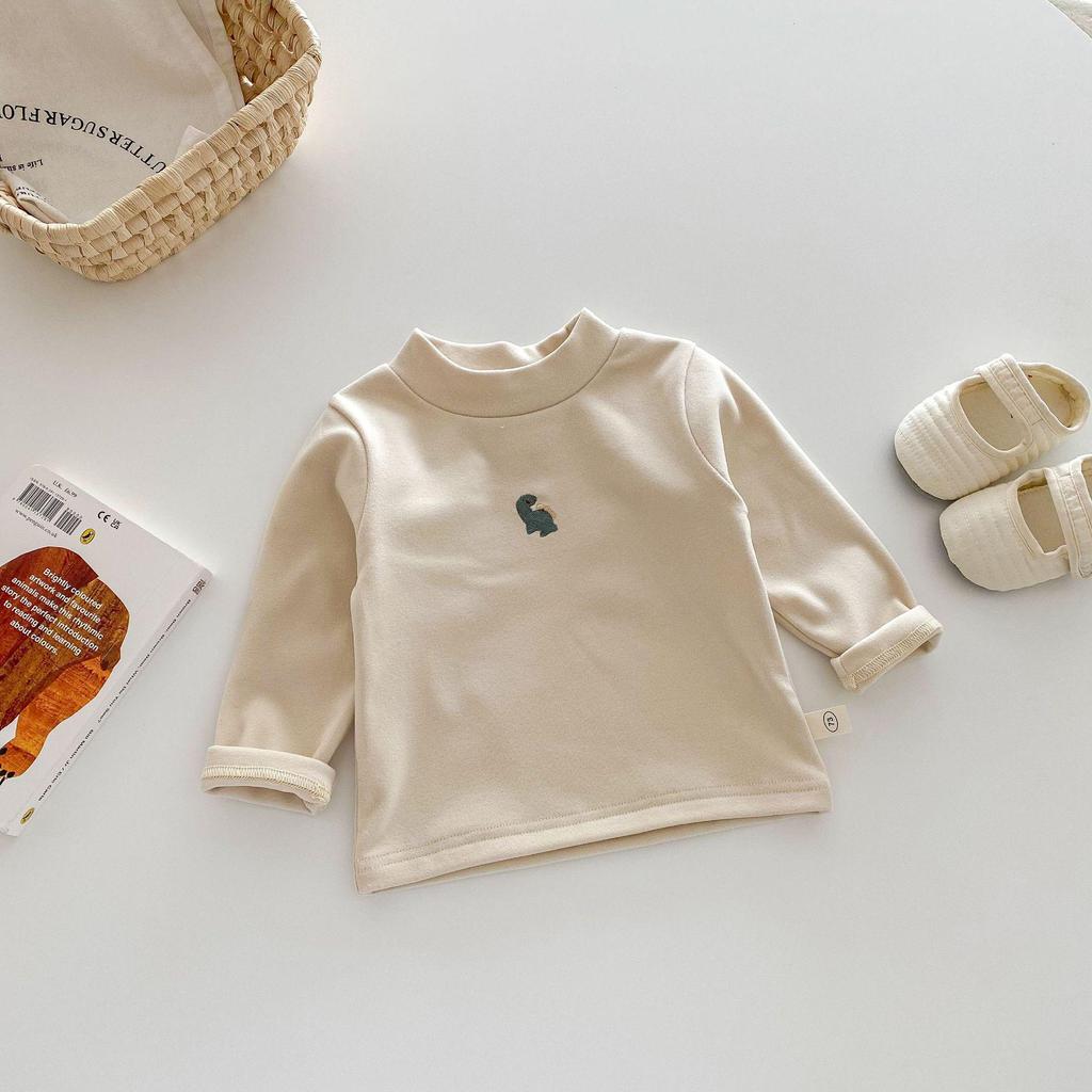 Children's Winter Cartoon Base Layer Outfit, Ages 0-5, Fashionable Korean Innerwear for Boys and Girls, Model AY648.