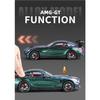1/24 Mercedes Benzs AMG GT Alloy Miniature Car Diecast Metal Scale Model Car Sound and Light Collection Children Toy Vehicles Gifts