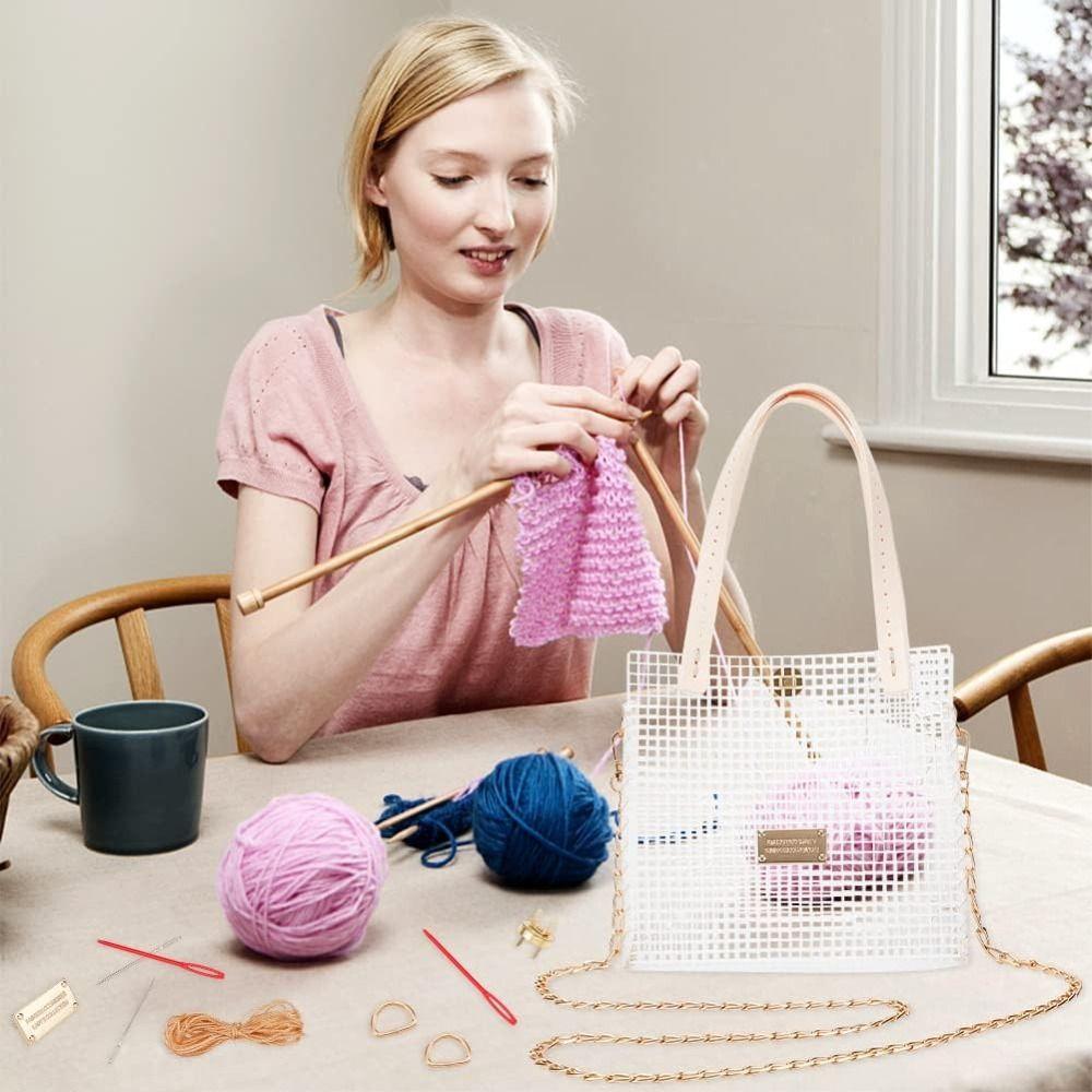 36,3x18,6 см Сетчатые листы Пластиковая сетка для DIY-поделок Пряжа Акриловая пряжа Вязание Крючком Проекты для изготовления кошельков