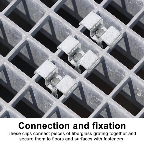 25 шт. Решетчатый зажим Седельные клипсы Оцинкованная сталь Легкая установка Надежная фиксация