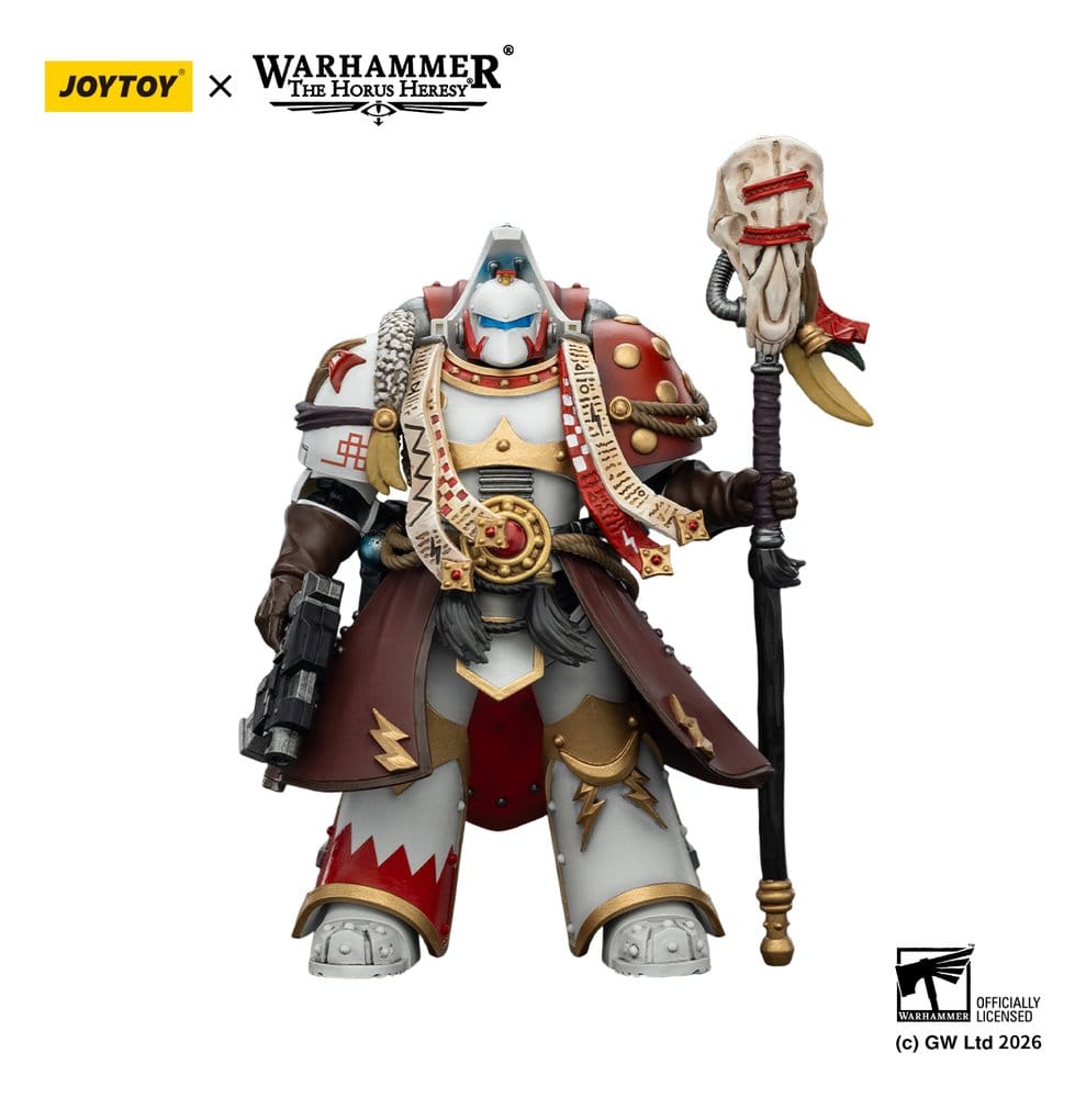 Joy Toy Warhammer 40,000 - White Scars Stormseer Consul - Stormseer Consul With Force Staff And Bolt Pistol