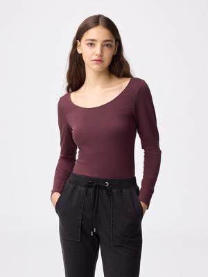 Футболка Gu Style Heat Extra Wide Neck с длинным рукавом 