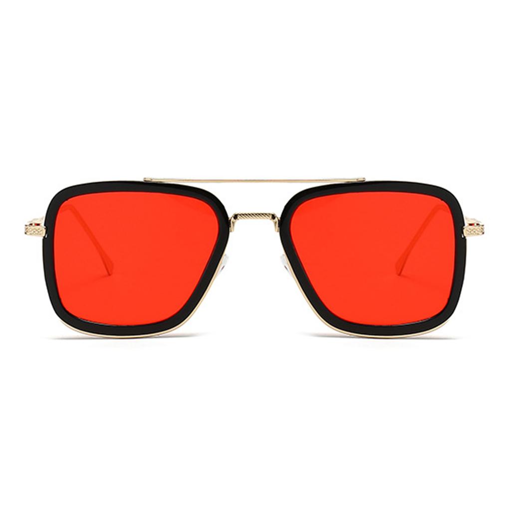 1 пара мужских очков в металлической геометрической оправе в стиле пилота в стиле ретро