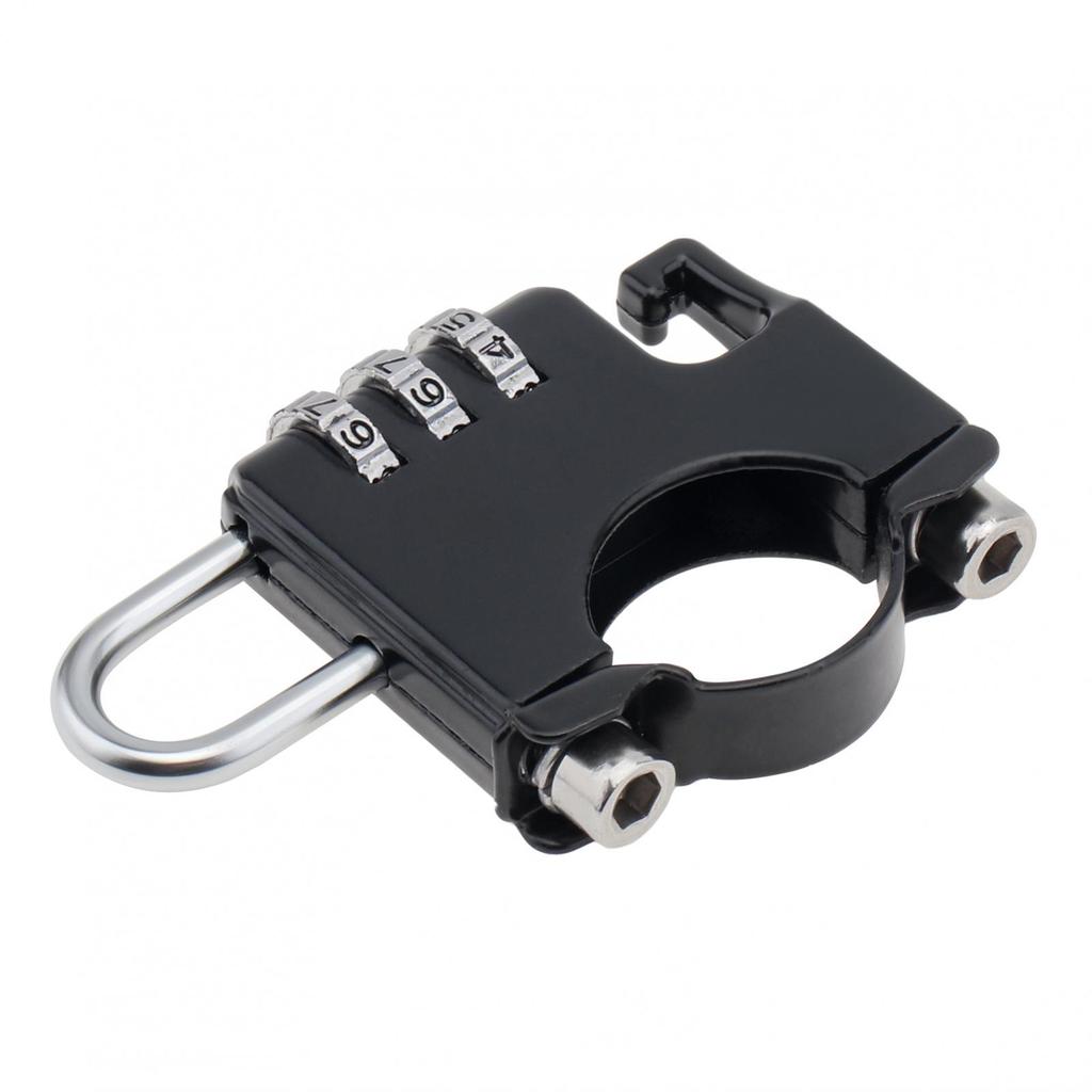 Anti Theft Helmet Combination Lock Aluminum Alloy Universal Motorcycle ATV Scooter No Key Needed