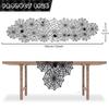 1pc Halloween Decoration Table Runner,Spider Web Black Lace Table Runner for Kitchen Dinner Table,Halloween Decoration Indoor