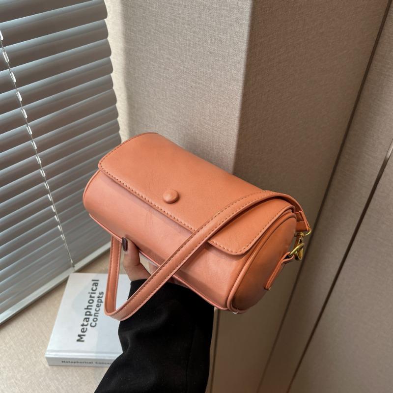 Новая ретро маленькая сумка нишевый дизайн весенняя универсальная высококлассная широкополосная на плечо сумка-мессенджер сумка-цилиндр