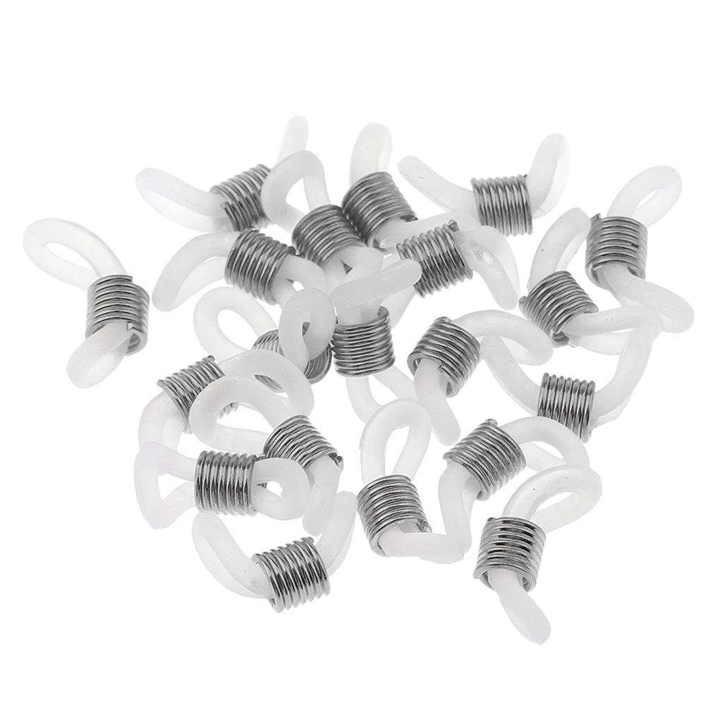 50 шт., резиновые металлические концы, соединители, фиксаторы, держатель для цепочки для очков