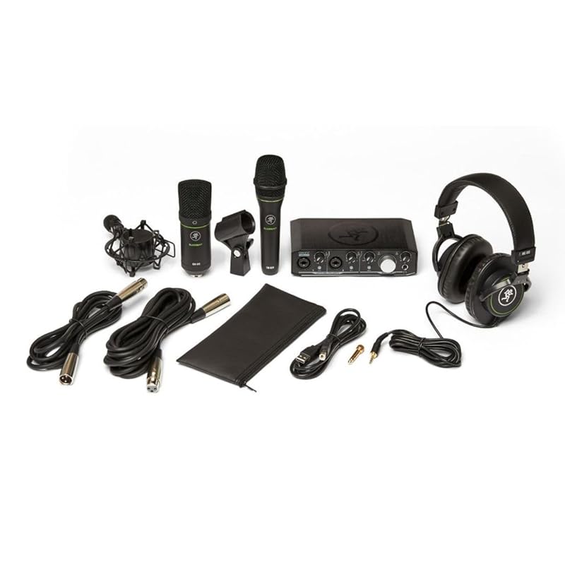 MACKIE Mackie Vocal microphone, condenser microphone, headphones, USB audio interface set Producer Bundle
