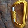 D-shaped Hammock Hook Aviation Aluminum Outdoor Sports Buckle Professional Carabiner  Fishing