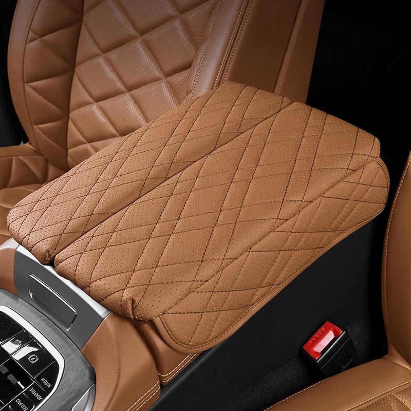 Кожаная накладка на бокс-подлокотник BMW X5/X6/X7 – Центральная подкладка для модификации салона.