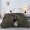 gray big dog digitalprinted polyester Bedroom velvet flannel soft sofa cover blanket Fleece soft sofa cover blankets for beds