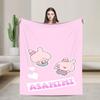 A-Asamimichaan Plush Blankets Girls Boys  Flannel Bedding Throws For Couch Chair Super Warm Custom Quality Bedspread Gift