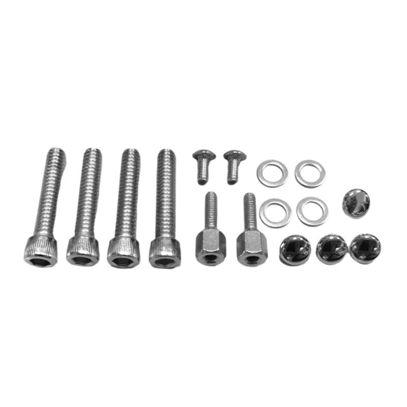 Chrome Handlebar Control Cover Kit For 96-14 Softails 96-17 Dynas 96-03 Front Clutch Handle Bar Dress-Up