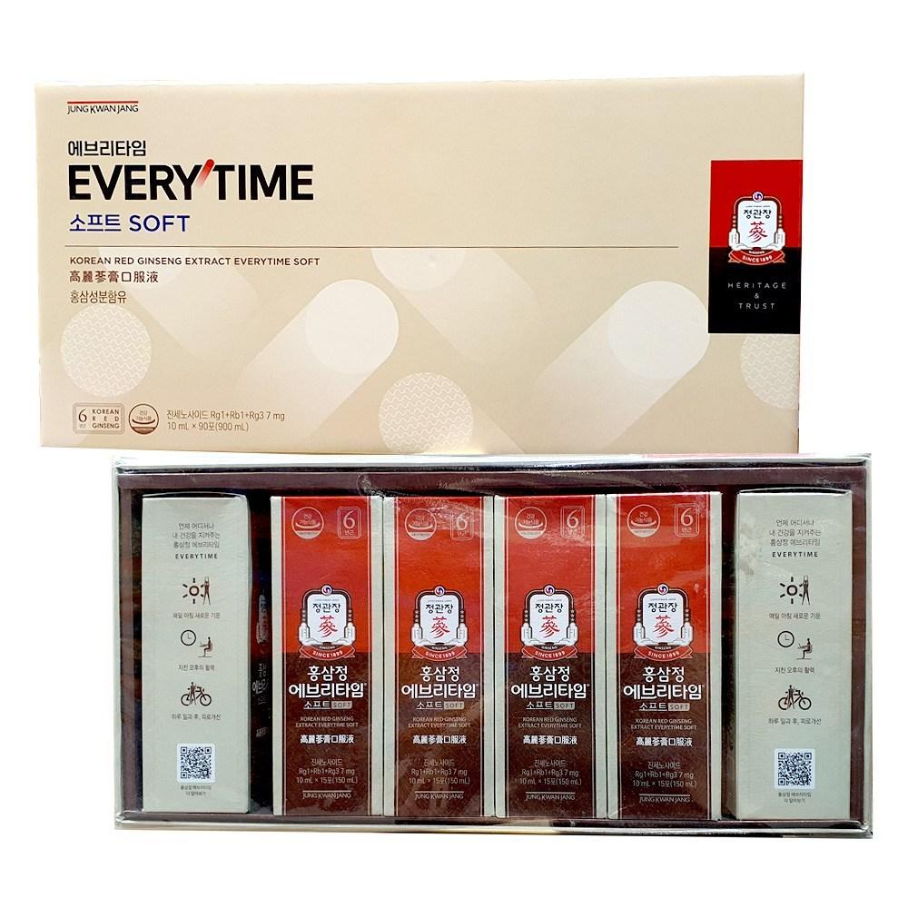 Cheong Kwan Jang Everytime Soft 90 Packets Red Ginseng Extract Red Ginseng Sticks Holiday Gift Set 10ml 90 pcs