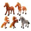 Horse Plush Doll Cute Foal Shape Stuffed Animal Soft Pony Plush Toy Skin-Friendly Comfortable Birthday Gift for Children