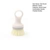 Cleaning Brush Round Head Comfort Handle Dense Bristles Kitchen Dishwashing Brush Tool Household Supplies