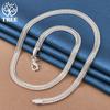AliZero 925 Sterling Silver Snake Bone Chain 20 Inch Necklace Wedding Fashion Jewelry