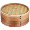 Chinese Steamer, 24cm, Steamer for Vegetables, Shumai, and Xiaolongbao, Made with Natural Wood and Bamboo, Wanosato H-5715