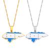 Anniyo NEW Honduras Map Flag Pendant Necklaces for Women Men Honduran Jewelry #273021