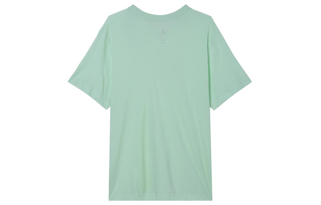 Jordan T Shirts Men's Mint Crew Neck Moderate Straight Fit FN5830-353