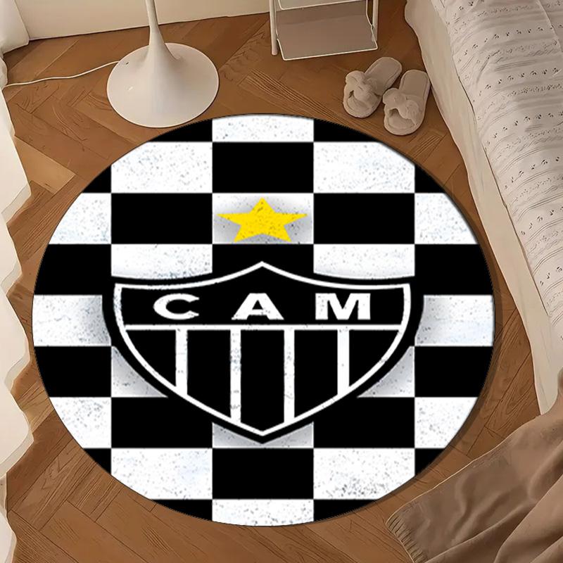 1PC rug Love For Atlético Round mat Home Decor, Chair rug For livingroom,Bedroom, doormat home decor Birthday Gift Christmas Gifts