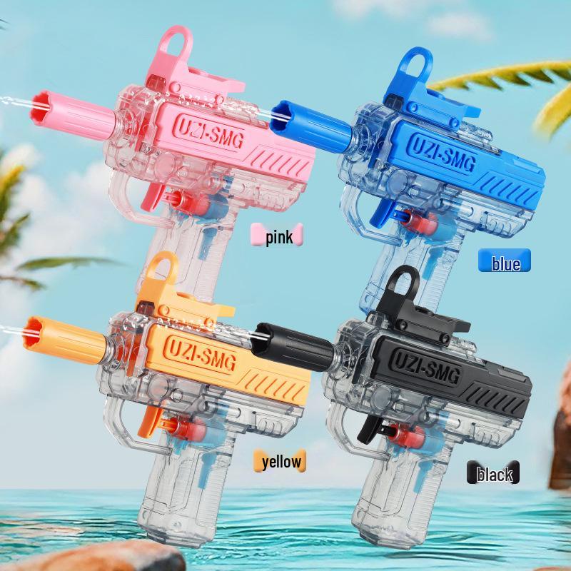 Летний Водный пистолет Uzi Backfire Tech: Большая емкость, Непрерывная стрельба, Прозрачный бак Игрушка