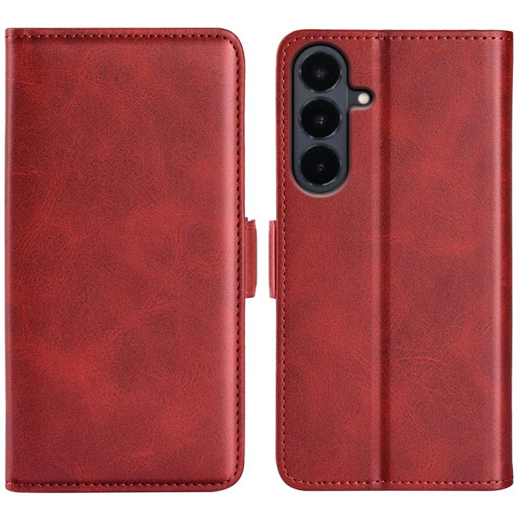 Dual-side Magnetic Buckle Horizontal Flip Leather Phone Case