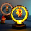Christmas Night Light Decoration Hanging Santa Claus LED Table Lamp Holiday Party Home Bedroom Desktop Decorative Light