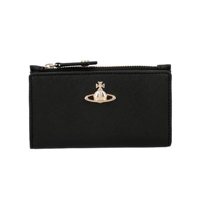 Кошелек-кардхолдер Vivienne Westwood Saffiano Slim Flap на молнии 54020001w S0021 N402