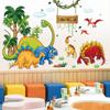 Новые Динозавр Буквы Лесные Животные Наклейки На Стены Гостиная Спальня Детская Комната Самоклеящиеся Декоративные Наклейки На Стены