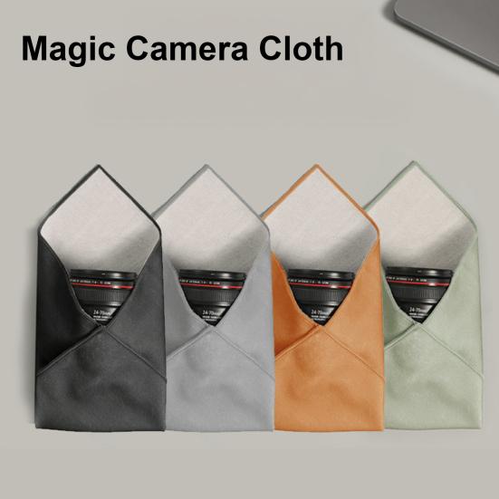 Makeup Bag Portable Protective Cosmetic Pouch Smooth Wear Resistant Self Adhesive Versatile Camera Lens Wrap Travel Organizer