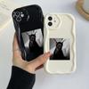 Samsung Galaxy A25 для iPhone 15 Xiaomi Poco X6 Redmi 12c Чехлы для телефонов Huawei Honor 90 NY6 Милый доберман-пинчер арт-эксклюзив Мягкий чехол с кремовым узором