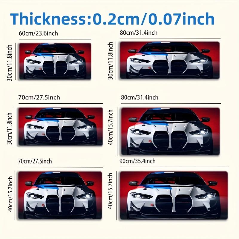 Vibrant Sports Car Design Mouse Pad Large Rubber Anti-slip PC Desk Accessories Mousepad for Offices and Gamer Keyboard Decor Mat