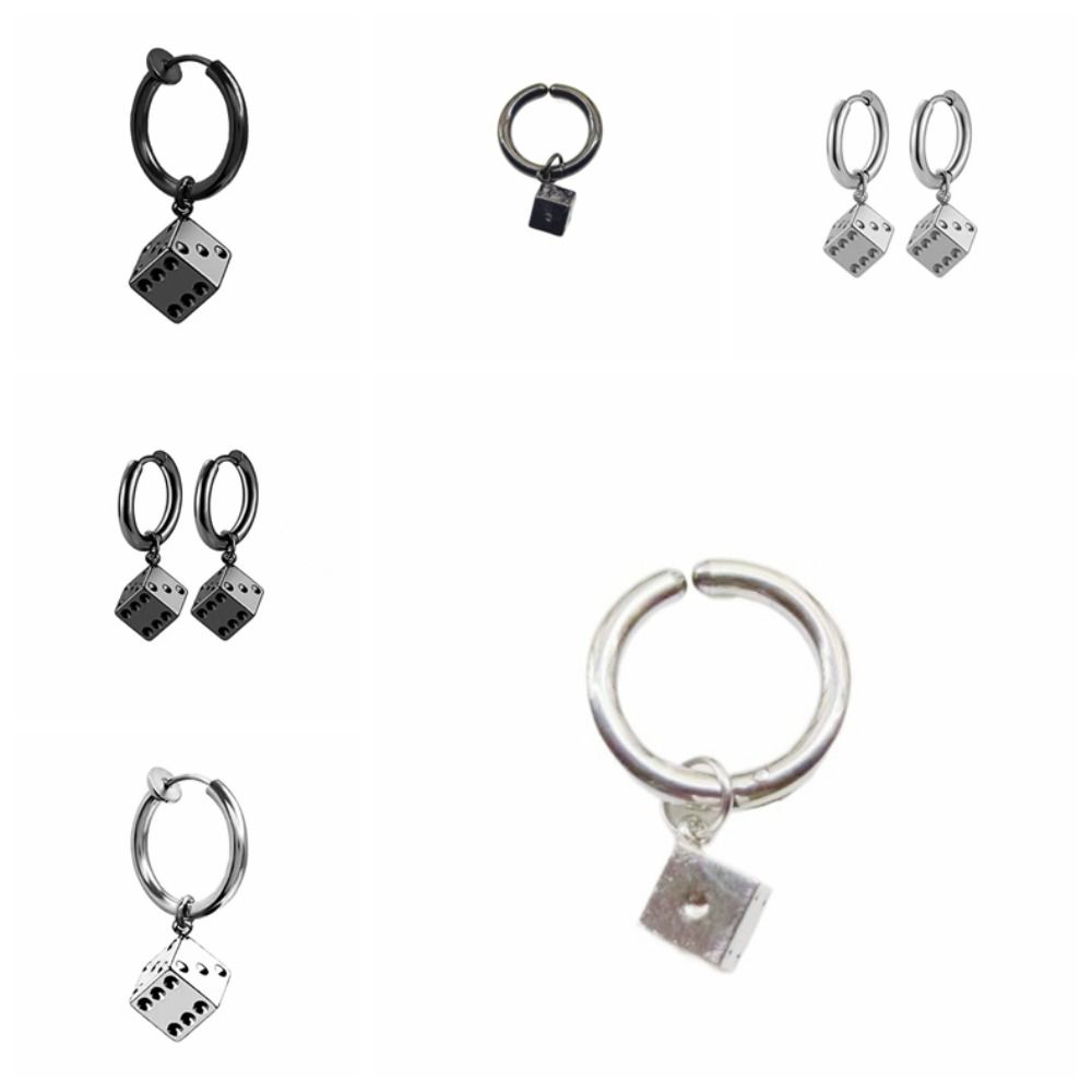 Ring Ear Clip for Men Hook Piercing Ear Jewelry Accessories Trendy Titanium Steel Earrings Hipster