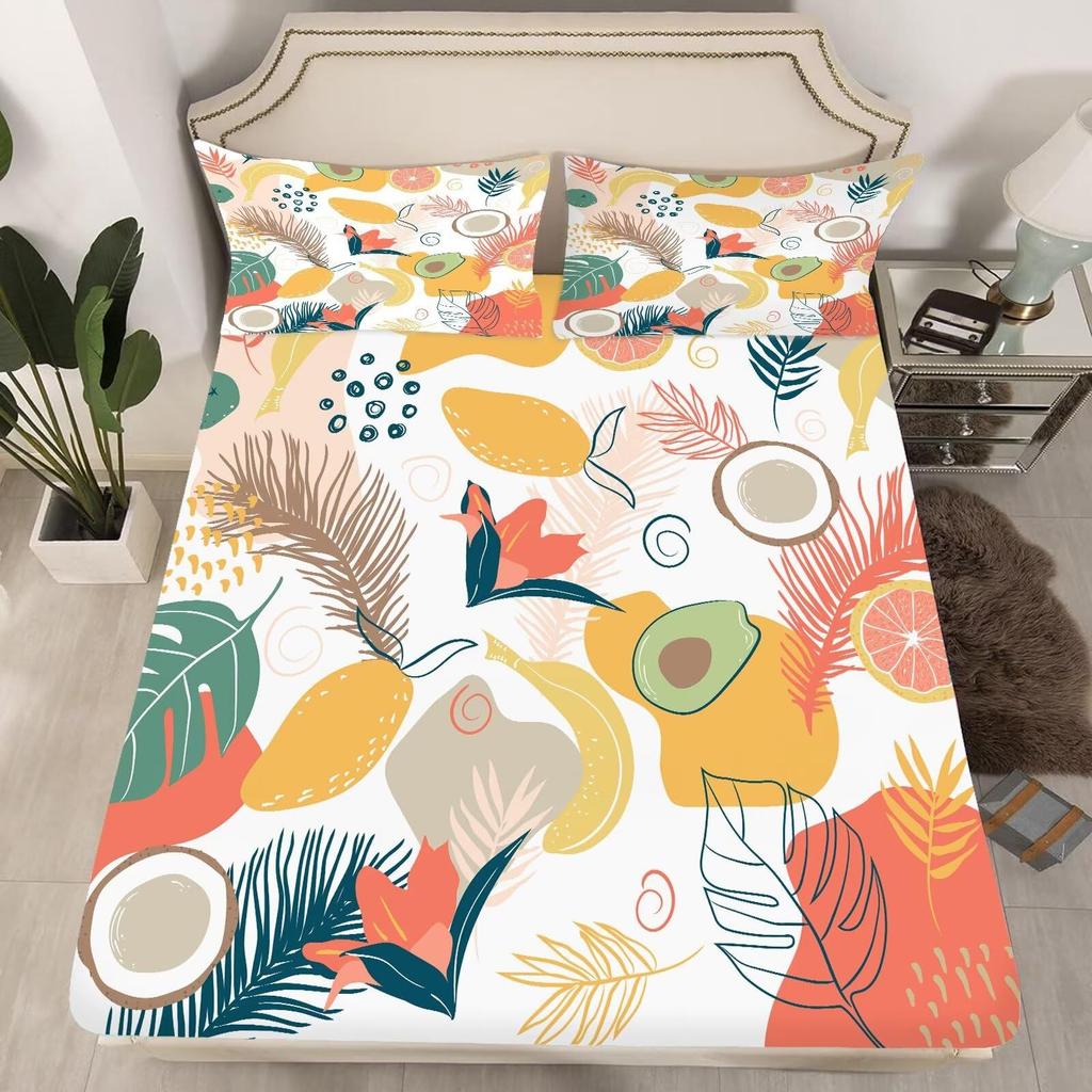 Butterfly Pattern Mattress Three-Piece Digital Printing Bedding Set Mattress Three-Piece Set Children And Adults