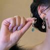Асимметричные разноцветные смоляные серьги для женщин Ретро Контрастные Геометрические висячие серьги Корейские украшения Высокое качество Оптом