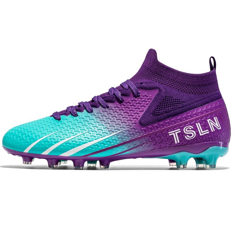 Football shoes men and women high-top youth artificial turf long nails broken nails training game shoes sports shoes