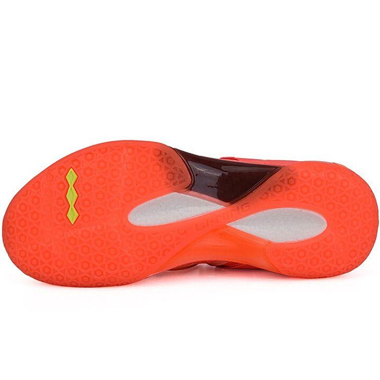 Кроссовки Li Ning Roar II Fantasy Geometric Print, амортизирующие, износостойкие, нескользящие, высокие, для бадминтона, мужские, флуоресцентно-розовые, AYAQ011-2