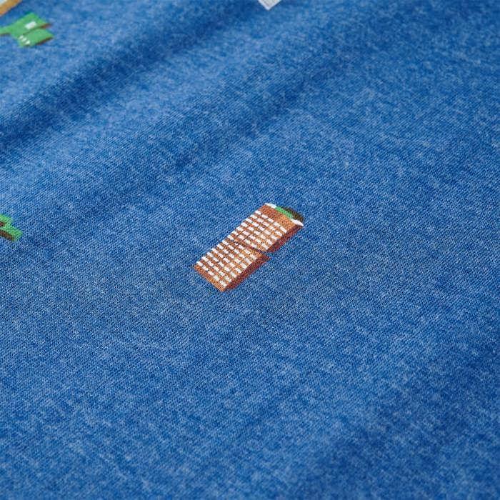 T-shirt pour enfants mélange de bleu foncé 92/104/116/128/140