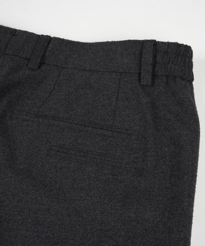 BIRBANTE Stretch Side Banding Slacks - Dark Gray