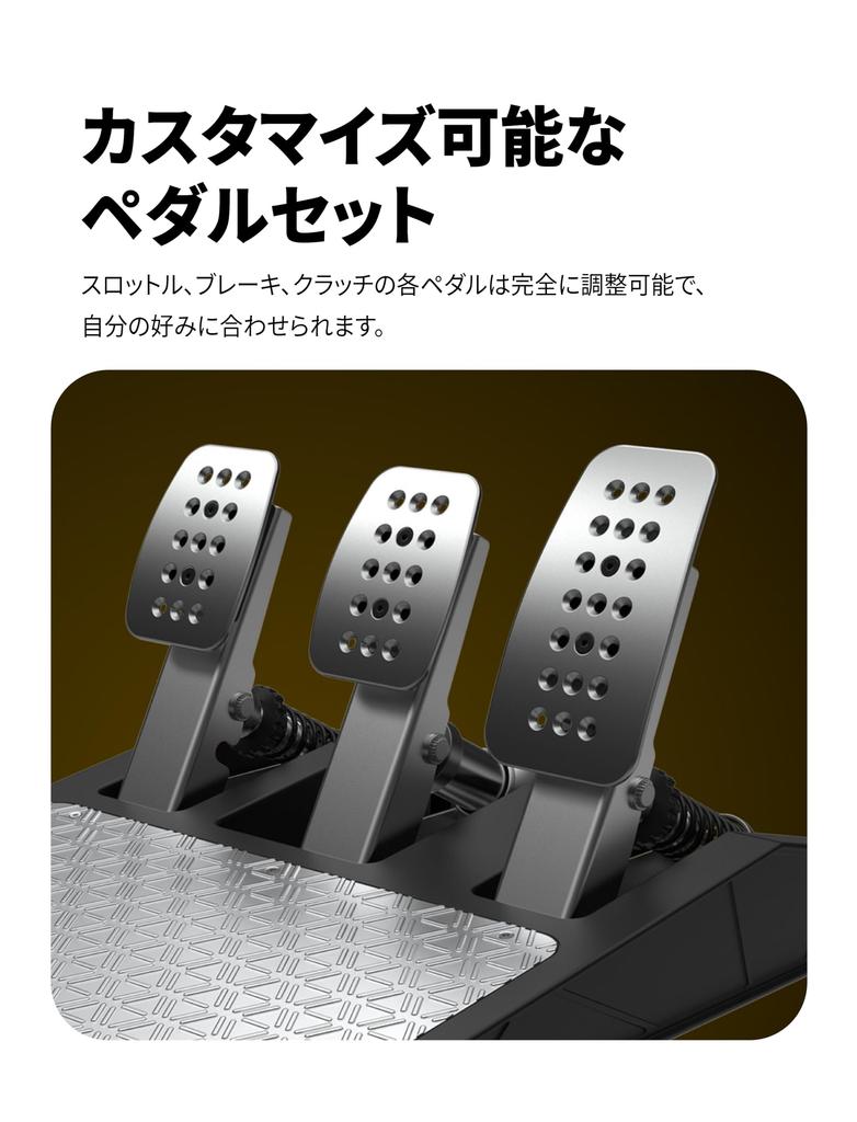 Turtle Beach Hankon 3 Pedal Direct Drive VelocityOne Race Compatible with Windows PC Handle Steering Controller Racing Force Feedback Load Cell Paddle