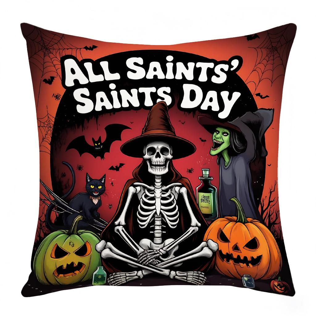 Новый европейский и американский стиль Чехол для подушки для вечеринки на Хэллоуин Фестиваль призраков Тыквенная атмосфера Декоративный атмосферный чехол для подушки