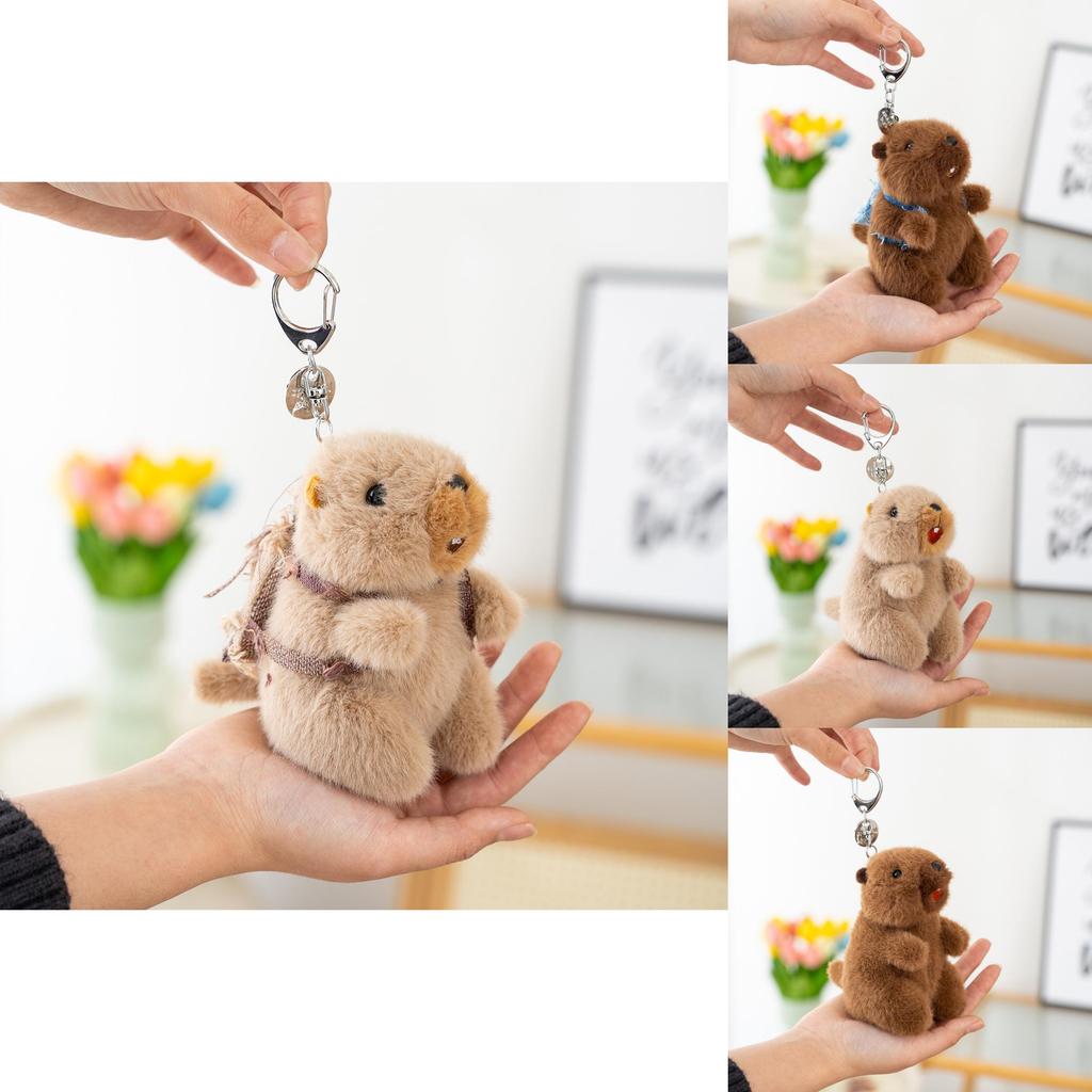 Groundhog Soft Plush Keyring With Interactive Sound For Kids And Collectors