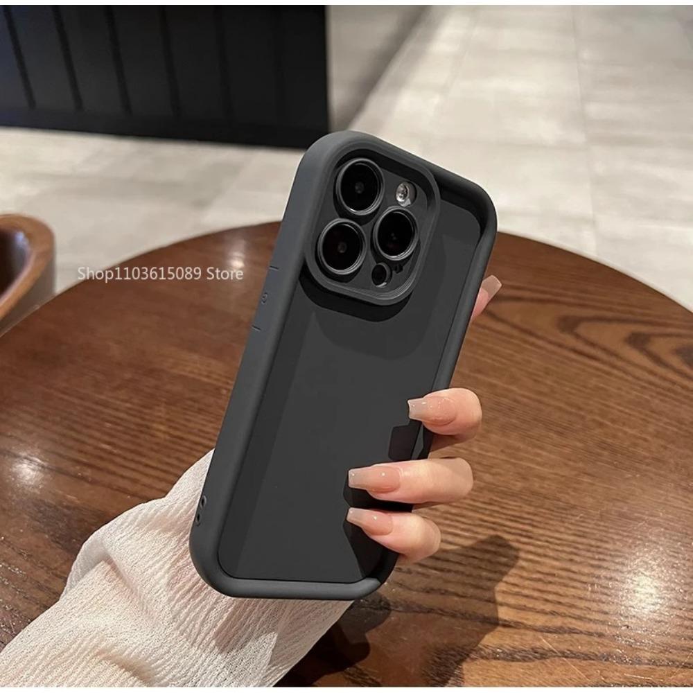 Силиконовый чехол Tanjieti для iPhone 15 14 13 12 11 Pro Max XS X XR 7 8 15 6 Plus SE 2020, мягкая защита объектива камеры, полная защита