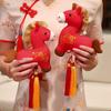 Creative Plush Horse Doll Pendant Mascot Doll Pony Key Ring New Year Horse Hanging  New Year Decor